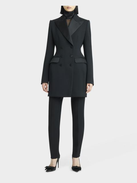 Tuxedo Double-Breasted Mini Jacket Dress