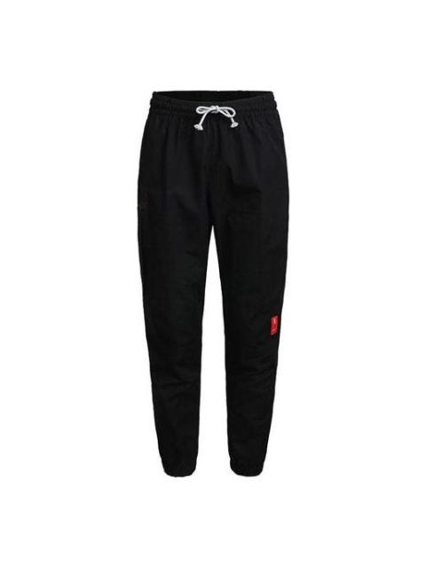 Men's Nike Lacing Cargo Bundle Feet Sports Pants/Trousers/Joggers Autumn Black CK6758-010