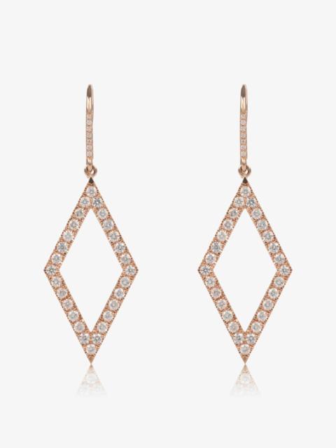 SPRWMN DIAMOND LOZENGE EARRINGS