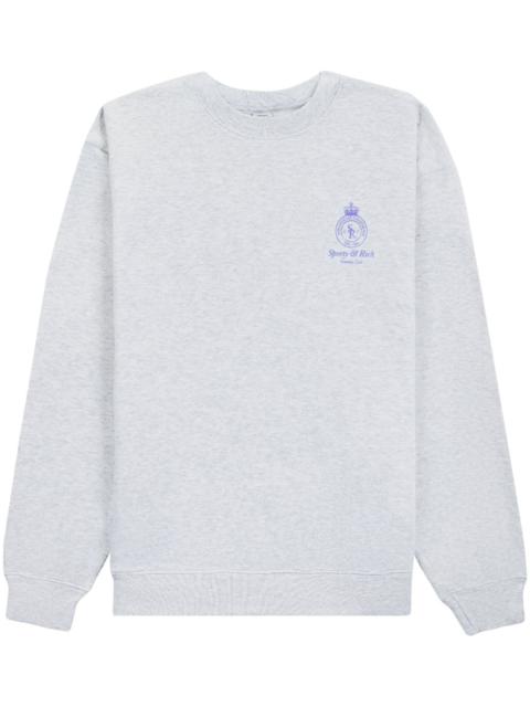 Sporty & Rich Crown motif-print sweatshirt