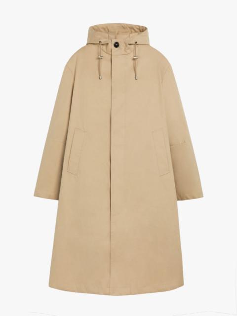 Mackintosh WOLFSON FAWN RAINTEC COTTON LONG HOODED COAT | GMC-110