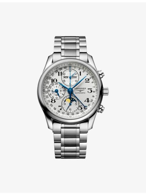 Longines L2.673.4.78.6 Master Collection Chronograph Moonphase Stainless-Steel Automatic Watch