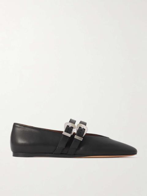 Claudia leather Mary-Jane ballet flats