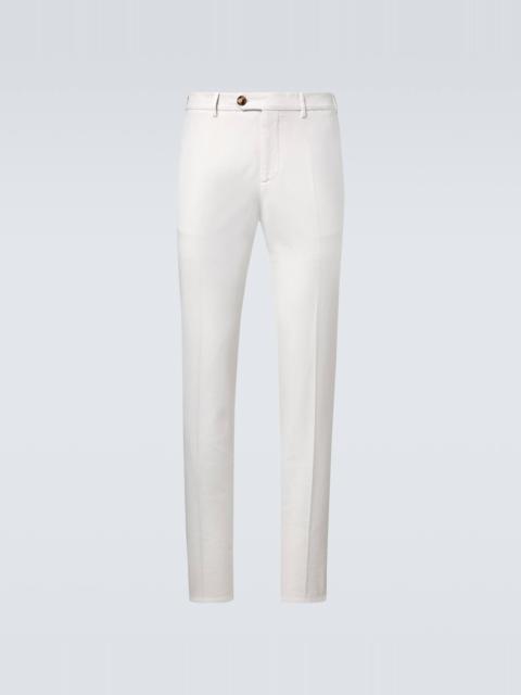 Brunello Cucinelli Cotton gabardine slim pants