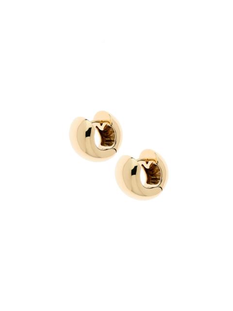 MELISSA ODABASH GOLD HUGGY HOOP EARRINGS