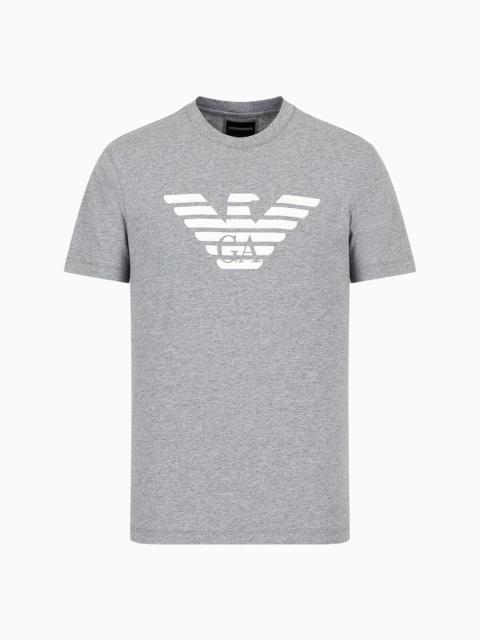 Pima-jersey T-shirt with logo print