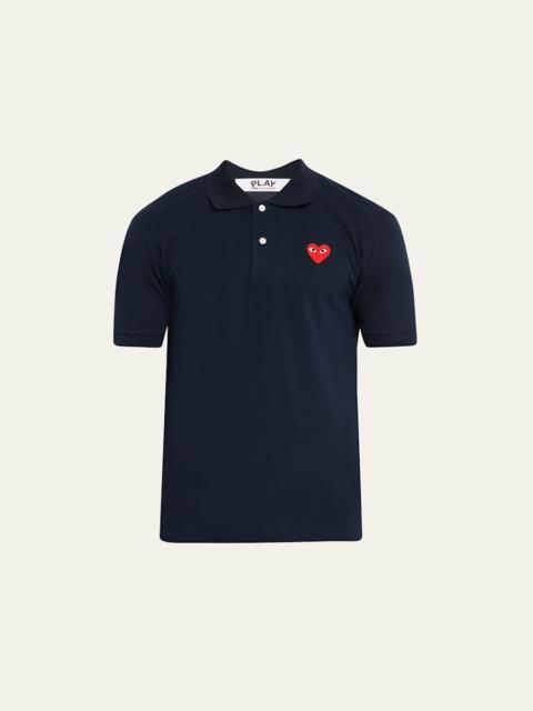 Comme Des Garçons Men's Polo Shirt with Heart