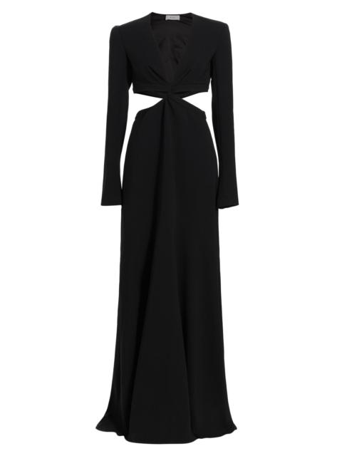 A.L.C. A. L.C. Women's Issa Cutout Long-Sleeve Gown - Black
