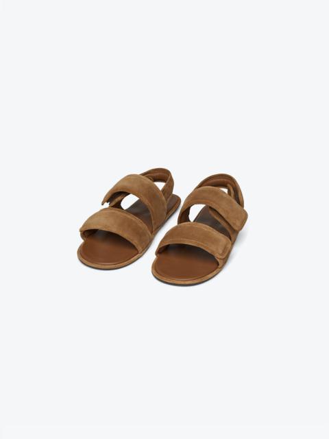 Nanushka TARRUS MENS - Rounded toe padded flat sandals - Desert suede