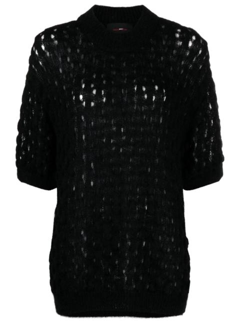 Simone Rocha fisherman's knit short-sleeve top