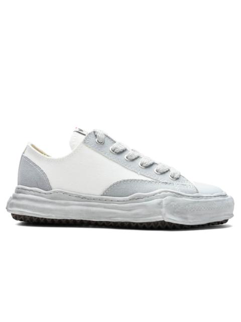 Maison MIHARAYASUHIRO MAISON MIHARA YASUHIRO PETERSON LOW OG SOLE OVER DYED CANVAS SNEAKER - WHITE