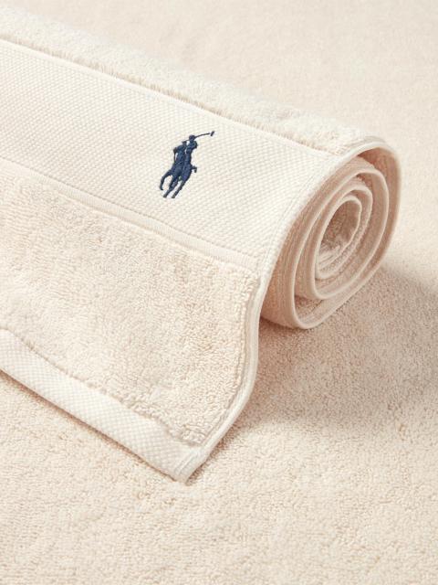 Ralph Lauren Polo Player Cotton Bath Mat - White Sands