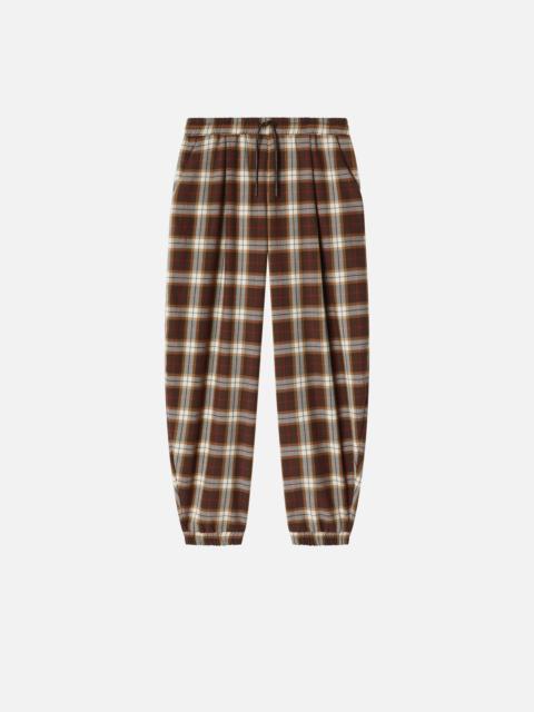 PINKO PLAID BALLOON TROUSERS