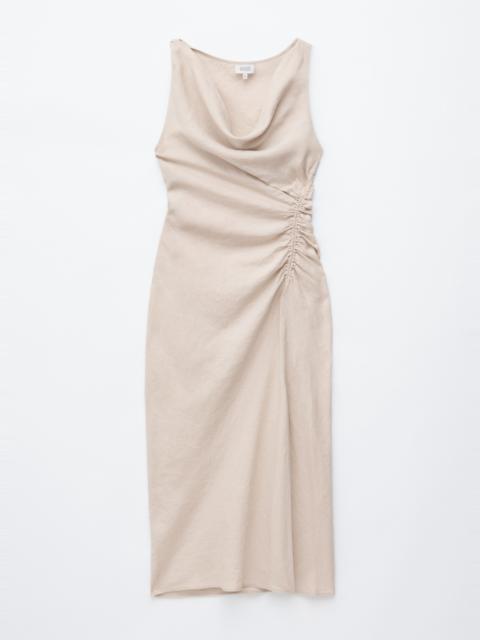 & Other Stories Twist-Strap Linen Midi Dres