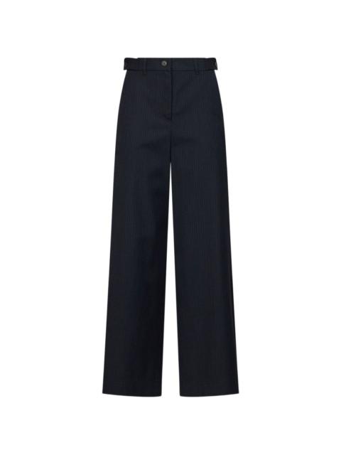 WEEKEND Max Mara pinstriped high-waisted trousers