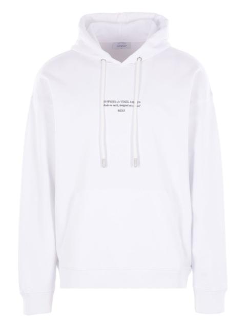 Off-White logo-print kangaroo-pocket hoodie