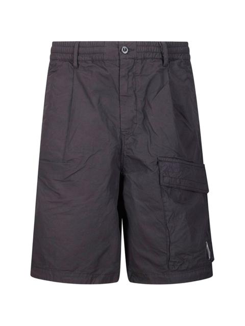 C.P. Company black cargo shorts