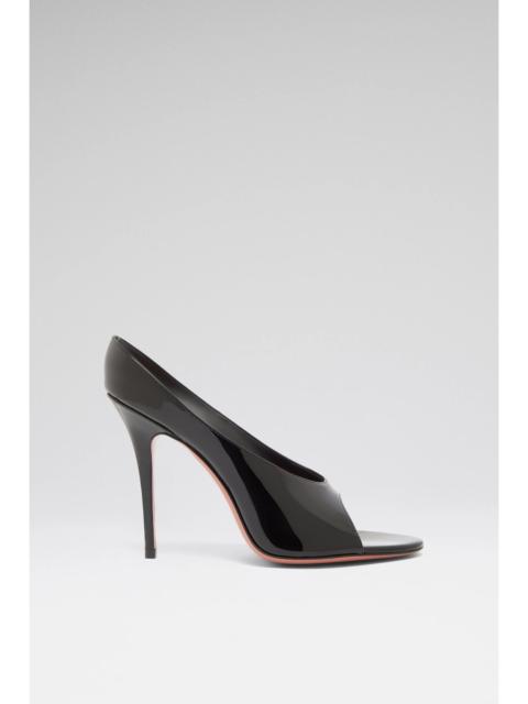 Amina Muaddi ANOK SLIPPER 105 BLACK PATENT