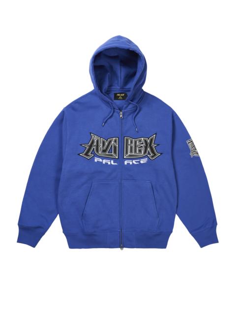 PALACE PALACE AVIREX ZIP HOOD BLUE