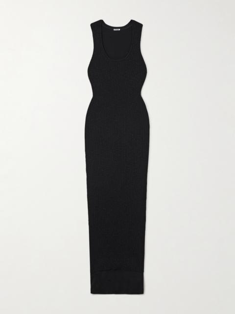 Jil Sander Ribbed Cotton Maxi Dress