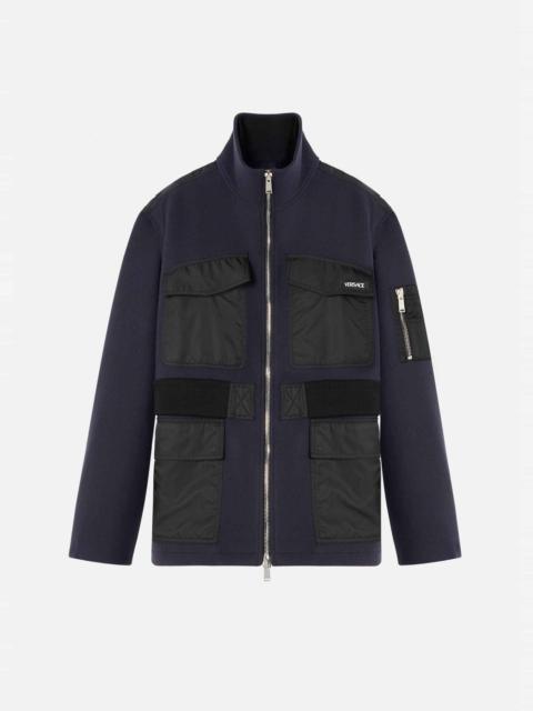 VERSACE Wool & Nylon Parka