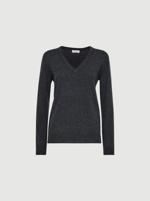 Brunello Cucinelli v 목 캐시미어 점퍼