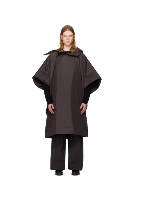 ISSEY MIYAKE Brown Duvet Coat