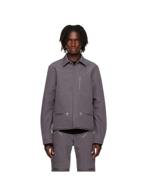 Rick Owens Gray Hollywood Headon Overshirt