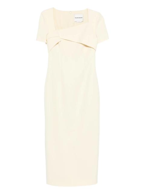 ROLAND MOURET Roland Mouret Square-neck Twisted Maxi Dress