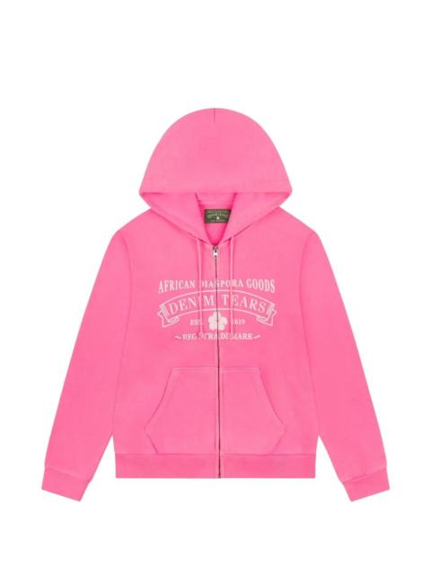DENIM TEARS ADG zip-up hoodie