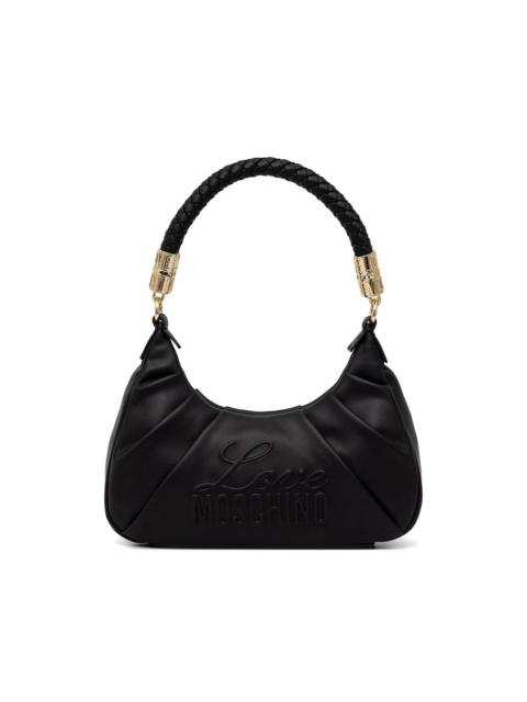 Moschino logo-detail braided-handle tote bag