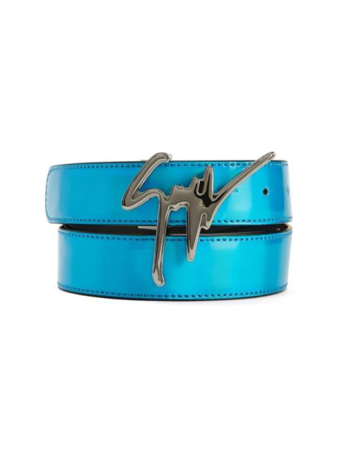 Giuseppe Zanotti signature-buckle leather belt