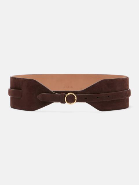 Alaïa Large suede belt