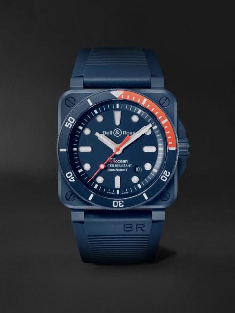 BR 03-92 Diver Tara Limited Edition Automatic 42mm Ceramic and Rubber Watch, Ref. No. BR0392-D-TR-CE