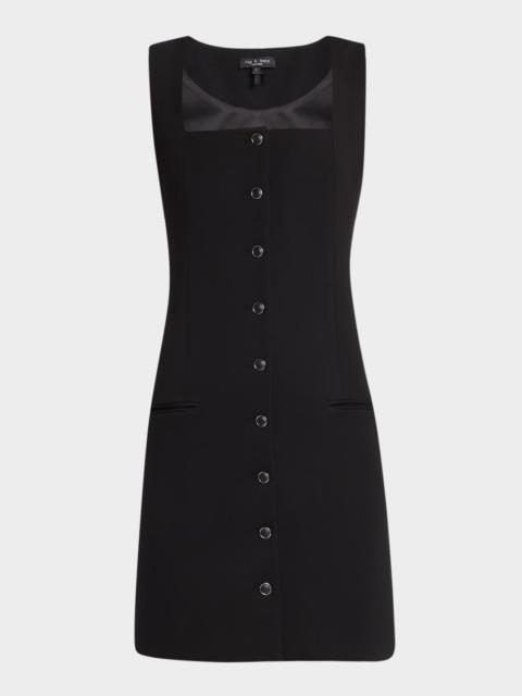 rag & bone Marianna Button-Front Mini Dress