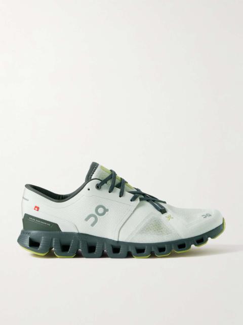 Cloud X3 Rubber-Trimmed Mesh Running Sneakers