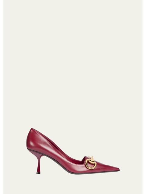 GUCCI 75mm Boulevard Leather Pumps