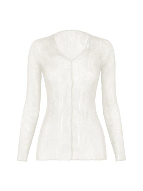 ISSEY MIYAKE CHIFFON TWIST BK/WT-66