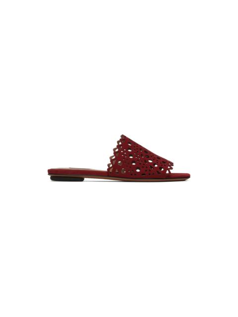 Red Vienne Mules