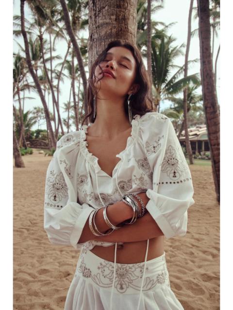 FREE PEOPLE Norte Embroidered Pant Set