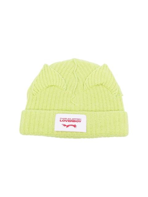 CHARLES JEFFREY LOVERBOY chunky-knit pop-up ears beanie