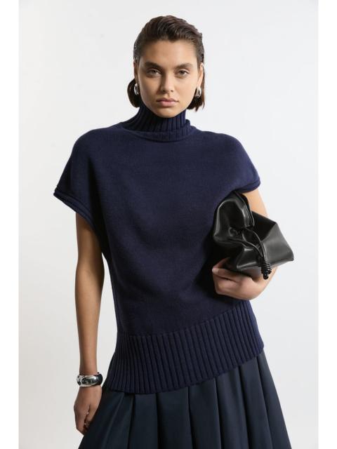 KAREN MILLEN Viscose Blend High Neck Knitted Tunic