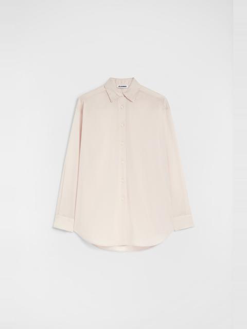 Jil Sander Cotton Muslin Shirt with Multi-Layered Collar