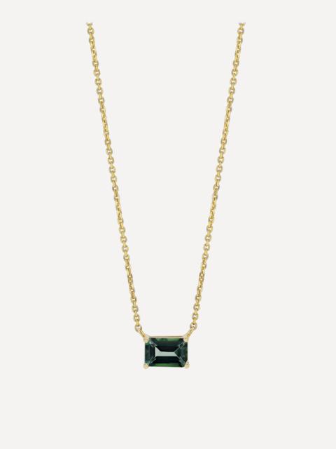 SUZANNE KALAN 14ct Gold Amalfi Green Envy Topaz Pendant Necklace