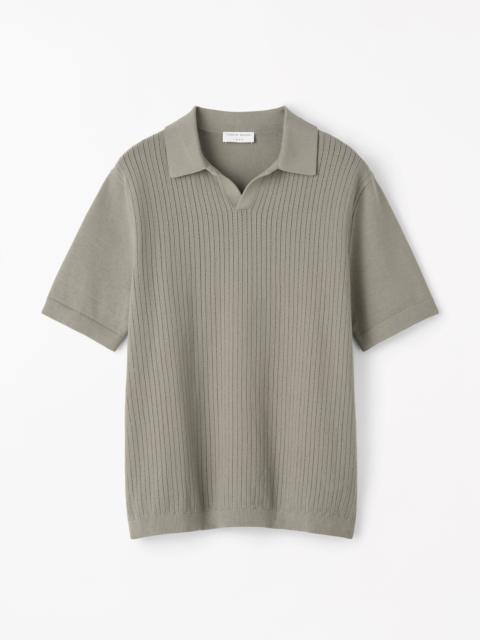 TIGER OF SWEDEN Eoin P Rib-Knit Polo