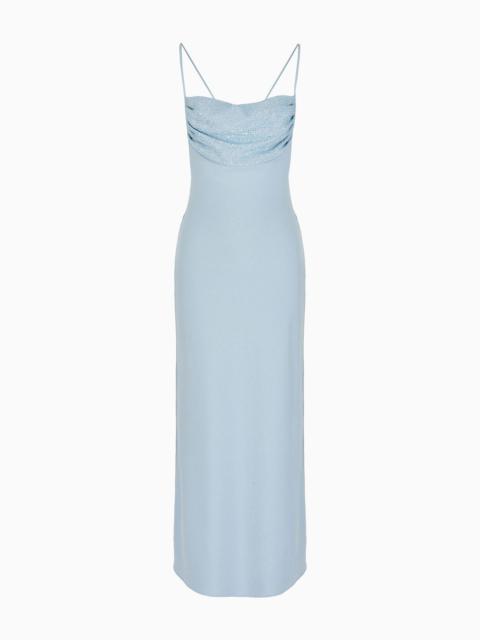 GIORGIO ARMANI Bonded-viscose long dress