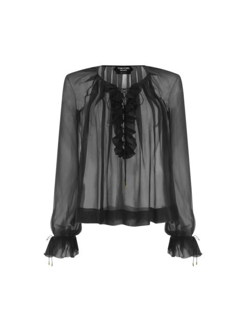 TOM FORD SILK GEORGETTE BLOUSE