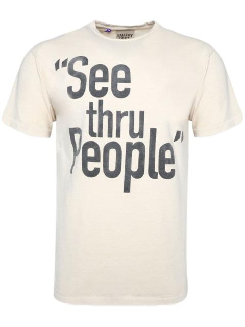 GALLERY DEPT. text-print cotton T-shirt