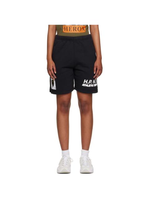 Black 'H.P. N.Y.' Shorts