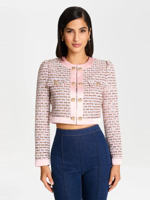NADINE MERABI Remy Pink Jacket